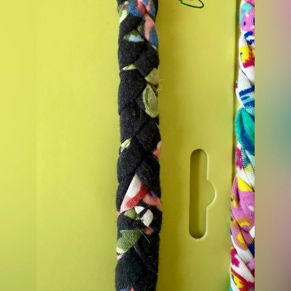 🐸 Frog Sac Braided Fabric Headbands (Set of 3)